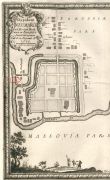 Plan fortyfikacji z XVII